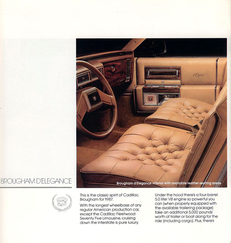 1987 Cadillac Brochure Page 22